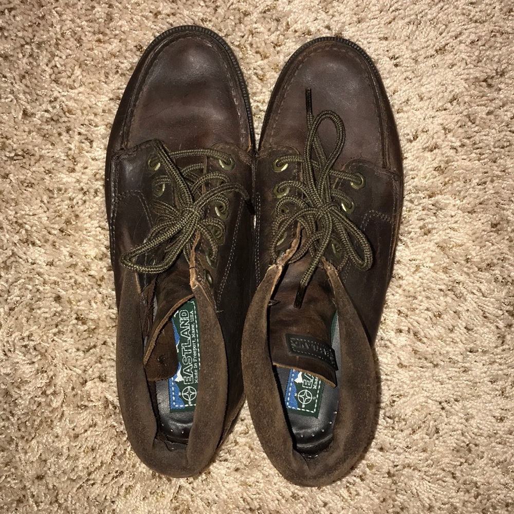 Vintage Eastland Moc Toe brown leather chukka boot - Picture 2 of 7